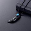 Yinplsmemory Cremation Jewelry Horn Urn Necklace for Ashes for Men Memorial Ashes Keepsake Jewelry for Brother Son Uncle view 2