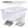 VESKE Large Insulated Sous Vide Container with Lid and 2 Racks | Neoprene Insulating Sleeve | Retains Heat & Protects Countertops | Works with Most Sous Vide Cookers (26 QT) (Racks) view 2