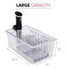 VESKE Large Insulated Sous Vide Container with Lid and 2 Racks | Neoprene Insulating Sleeve | Retains Heat & Protects Countertops | Works with Most Sous Vide Cookers (26 QT) (Racks) view 4