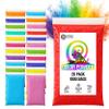 Chameleon Colors 100g Color Powder Packs - 25 Pack - 10 Vibrant Colors in Clear Bags - Non-Toxic & Gluten-Free - Great for Holi, Color Wars, Fun Run, Gender Reveal & Summer Camp view 1