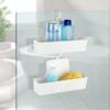 Allstar WENKO Shower Caddy, Polypropylene, White, 22.5 x 8 x 25.3 cm view 4