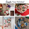 Bucilla 86954E Felt Applique 43" Christmas Tree Skirt Kit, Lodge Santa view 4