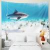 Shorping Wall Tapestry,Whale Shark Tapestry, 60x60Inches Hanging Wall Tapestry for Dcor Living Room Dorm Shark view 2