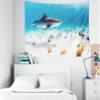 Shorping Wall Tapestry,Whale Shark Tapestry, 60x60Inches Hanging Wall Tapestry for Dcor Living Room Dorm Shark view 3