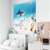 Shorping Wall Tapestry,Whale Shark Tapestry, 60x60Inches Hanging Wall Tapestry for Dcor Living Room Dorm Shark view 4