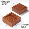 FASONLA Bed Risers (Set of 8) Furniture Risers Lifts Height 1", 2" or 3", Solid Natural Wood Risers for Bed, Furniture, Table, Sofa, Chair with Non-Slip Recessed Hole (Light Brown Color, 1 Inch) view 2
