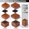 FASONLA Bed Risers (Set of 8) Furniture Risers Lifts Height 1", 2" or 3", Solid Natural Wood Risers for Bed, Furniture, Table, Sofa, Chair with Non-Slip Recessed Hole (Light Brown Color, 1 Inch) view 3