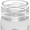 Lifefactory 16-Ounce Glass Water Bottle with Active Flip Cap and Protective Silicone Sleeve, Optic White view 3