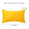 4-Pack 100% Cotton Lumbar Comfortable Solid Decorative Throw Pillow Case,Thmyo Rectangle Cushion Cover Pillowcase Sublimation Blank Pillow Covers DIY Throw Pillowcase(12x20inch/30x50cm, Yellow) view 4