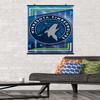 Trends International NBA Minnesota Timberwolves - Logo 17 Wall Poster, 34L x 22.4W, Premium Poster & Clip Bundle view 2