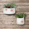 Abbott Collection 27-NORSE-670 Large Snowflake Wall Pouch, White/Red view 4