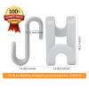 FREZON Clothes Hanger Connector Hooks, Outfit Hanger Extender Clips, Hangers Accessory, Not Suitable for Wooden Hangers, Heavy Duty Space Saving for Closet 60 Pcs (Grey) view 2