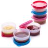 SIGNORA WARE Condiment Containers with Lids- 6 pk. 2.3 oz.Salad Dressing to go Small Food Storage Containers- Sauce Cups Leak proof Reusable Plastic BPA free for Lunch Box Picnic Travel view 1