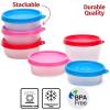 SIGNORA WARE Condiment Containers with Lids- 6 pk. 2.3 oz.Salad Dressing to go Small Food Storage Containers- Sauce Cups Leak proof Reusable Plastic BPA free for Lunch Box Picnic Travel view 4