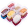 SIGNORA WARE Condiment Containers with Lids- 6 pk. 3 oz.Salad Dressing to go Small Food Storage Containers- Sauce Cups Leak proof Reusable Plastic BPA free for Lunch Box Picnic Travel view 1