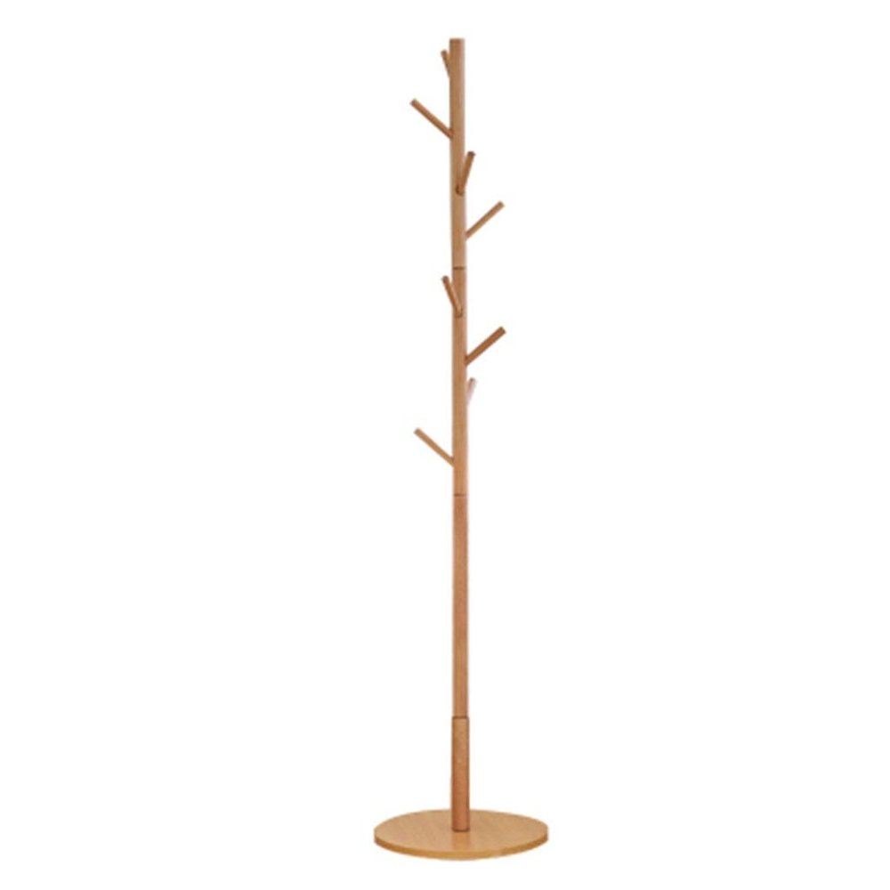 COAT RACK Free Standing Solid Wood Landing Single Shot Stable Base Hangers (Color : B)