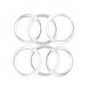 5 inch Clear Plastic Acrylic Craft Rings 5/16 inch Thick 12 Pieces view 3