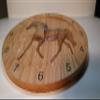 3-dimensional Horse Clock 15 inch Solid Oak view 3