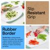 GORILLA GRIP BPA-Free Reversible Kitchen Cutting Board Set of 3, US Designed, Nonporous, Juice Grooves Catch Liquid, Slip Resistant Border, Dishwasher Safe, Durable Large Food Chopping Boards, Mint view 3