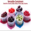SIGNORA WARE Condiment Containers with Lids- 6 pk. 4 oz.Salad Dressing to go Small Food Storage Containers- Sauce Cups Leak proof Reusable Plastic BPA free for Lunch Box Picnic Travel view 2