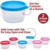 SIGNORA WARE Condiment Containers with Lids- 6 pk. 4 oz.Salad Dressing to go Small Food Storage Containers- Sauce Cups Leak proof Reusable Plastic BPA free for Lunch Box Picnic Travel view 4