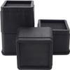 BTSD-home 3 Inch Bed Risers, Heavy Duty Furniture Risers for Under Bed Storage, Dorm, Sofa, Table, Chair and Desk, 4 Pack, Black view 1