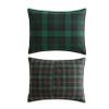 Eddie Bauer - King Duvet Cover Set, Soft & Reversible Cotton Bedding with Button Closure, 3 Piece Bed Set with Matching Pillowcases (Woodland Tartan Green) view 4