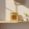 VRINDAVANBAZAAR.COM Shree Hanuman Yantra- Metal Square 5 x 5 cm Gold Spiritual Wall Decor for Home, Office, Car & Pooja Mandir Maruti Raksha Yantra for Vastu Decor, Gift Giving & Decorative Item view 4