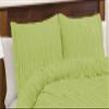 1 Pair Gathered Pillow Sham Egyptian Cotton 500tc Sage Euro (26 x 26 inch) view 1