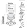 Steelcase Gesture Office Desk Task Chair with Headrest Plus Lumbar Support Cogent Connect Scarlet Red Fabric Standard Platinum Light Frame (Light/Light) view 3