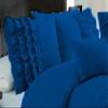 1 Pair Half Ruffle Pillow Sham Egyptian Cotton 500tc Blue Euro (26 x 26 inch) view 1