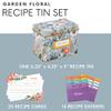 Jot & Mark Recipe Card Gift Box, Mother's Day 25 4x6 inch Cards Gifts, 14 Dividers, Decorative Tin Box - Recipe Tin view 3