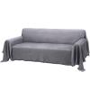 Rose Home Fashion Geometrical Throw Sofa Cover Blanket, Washable Couch Covers for 3 Cushion Couch Sofa Pet Friendly, Furniture Protector for Dogs (X-Large, Dark Grey) view 1