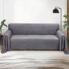 Rose Home Fashion Geometrical Throw Sofa Cover Blanket, Washable Couch Covers for 3 Cushion Couch Sofa Pet Friendly, Furniture Protector for Dogs (X-Large, Dark Grey) view 2