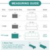 Rose Home Fashion Geometrical Throw Sofa Cover Blanket, Washable Couch Covers for 3 Cushion Couch Sofa Pet Friendly, Furniture Protector for Dogs (X-Large, Dark Grey) view 3