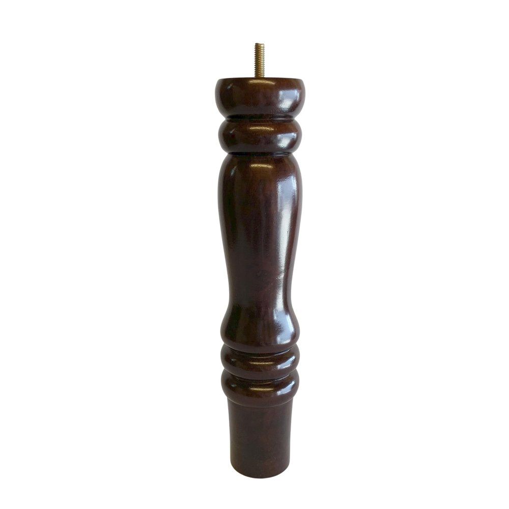 12" Wood Turned Tapered Furniture Legs - Set of 4