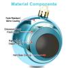 AMS 2.36''/60mm 34ct Christmas Ball Large Ornaments Party Decorations Shatterproof Festival Pendant Hangings for Xmas Tree Decor (60mm, Light Blue) view 3