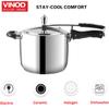 Vinod 5.5L Stainless Steel Inner Lid Sandwich Bottom Pressure Cooker, 5.5-Liter view 3
