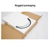 Round Decorative Vanity Mirror Portable Bevelled Shaving Wall Mirror with Hanging Chain Elegant Leather Strap for Bathroom Living Room Bedroom Black view 4