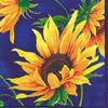 Sunshine Blue Party Napkins - 40 Count (20) Lunch Napkins 6.5 x 6.5-inch (folded) (20) Cocktail Napkins 5 x 5-inch (folded) - Stunning Sunflower Design view 2