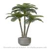 AMERIQUE Gorgeous 6.3 Feet Standable Triple Trunk Artificial Palm Tree, Real Touch Technology, with UV Protection, Super Quality view 3