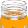 Lifefactory 16-Ounce Glass Water Bottle with Active Flip Cap and Protective Silicone Sleeve, Marigold view 3