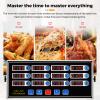 BEAMNOVA 12 Channels Digital Kitchen Timer for Cooking Loud Alarm Stainless Steel Clock Hours and Minutes Seconds Volume Control Electronic Calculator view 3