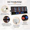 BEAMNOVA 12 Channels Digital Kitchen Timer for Cooking Loud Alarm Stainless Steel Clock Hours and Minutes Seconds Volume Control Electronic Calculator view 4