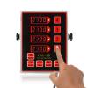 BEAMNOVA 4 Channel Digital Kitchen Timer Cooking Loud Alarm Stainless Steel Clock Hours and Minutes Seconds Volume Control Electronic Calculator view 1