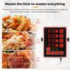 BEAMNOVA 4 Channel Digital Kitchen Timer Cooking Loud Alarm Stainless Steel Clock Hours and Minutes Seconds Volume Control Electronic Calculator view 3
