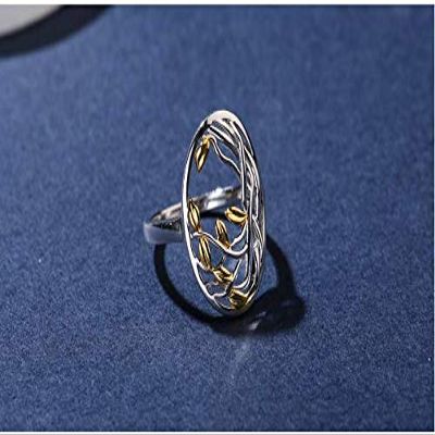 Bansriracha Rings Authentic 925 Sterling Silver Life Tree Shape Engagemant Wedding Ring 925 Silver Gold Color Plated Rings for Woman 4.9 (7.5)
