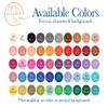 Wedding Wine Glass Tags, Champagne Glass Tags, Personalized Wine Stem Tag, Wine Glass Stem Cardstock Circles (WG-301-012a) view 4