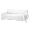 Rose Home Fashion Geometrical Throw Sofa Cover Blanket, Washable Couch Covers for 3 Cushion Couch Sofa Pet Friendly, Furniture Protector for Dogs (Large, Beige-White) view 1