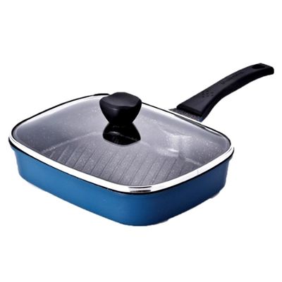 kichenflower magic hole pan Reduce smell pan Strong titanium + stone coating 27cm x21cm